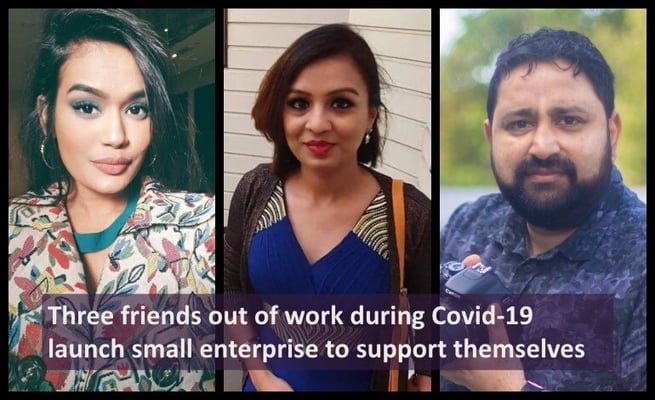 Three friends out of work during Covid-19 launch a small enterprise to support themselves