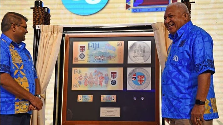 Fiji unveils special 50 coins and banknotes