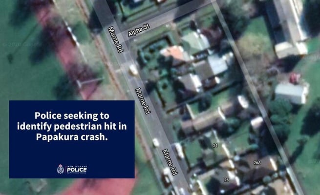 Police seeking to identify pedestrian hit in Papakura crash