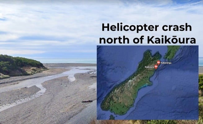 Update: Two people have died in the north of Kaikoura helicopter crash