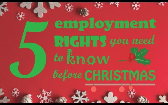 Top five employment tips for Christmas you need to know