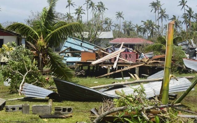 Two dead as tropical cyclone batters Fiji