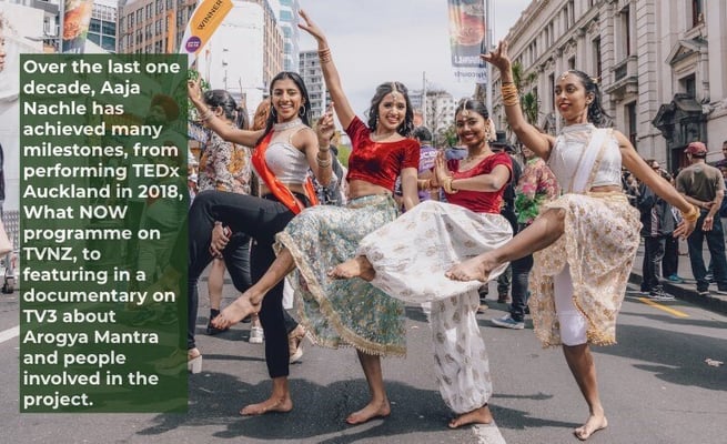 Aaja Nachle, a small dance school that became the most prominent dance groups in New Zealand