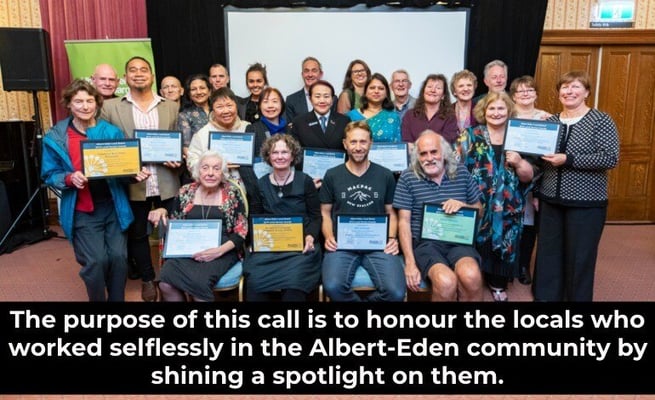 Albert-Eden Local Board calls for nominations for Local Heroes Award 2021