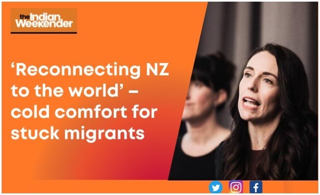 ‘Reconnecting NZ to the world’ – cold comfort for stuck migrants