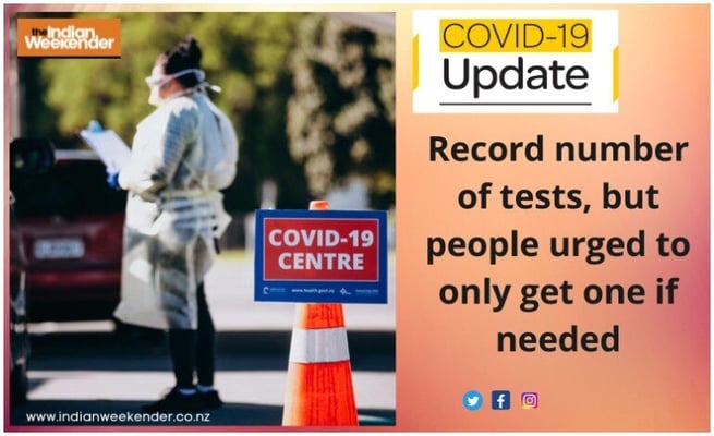 Record number of tests, but people urged to only get one if needed