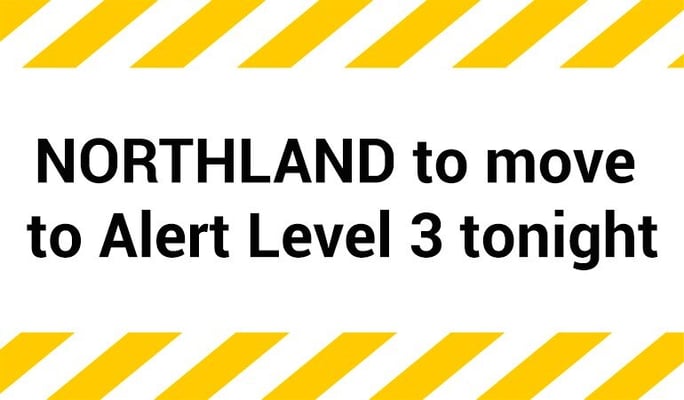 Northland to move to Alert Level 3 tonight