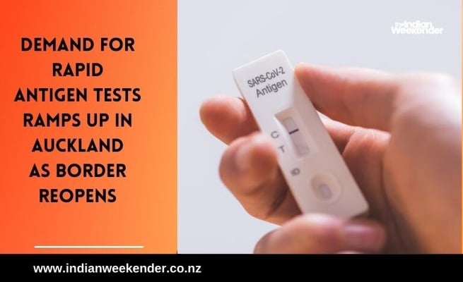 Demand for rapid antigen tests ramps up in Auckland as border reopens
