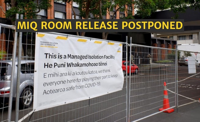 MIQ room release postponed for 24 hours due to Omicron situation