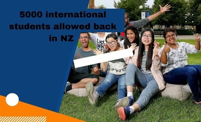 Who are 5000 international students allowed to enter NZ in third step of border re-opening – existing or new students?
