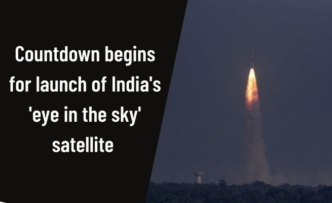 Countdown for launch of India's 'eye in the sky' satellite begins