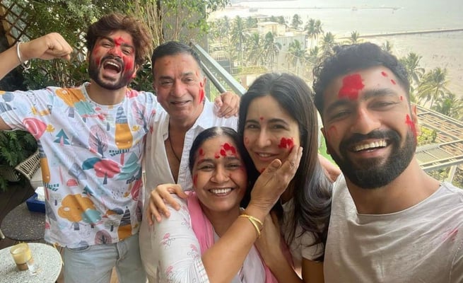 Katrina Kaif, Vicky Kaushal celebrate family-style first Holi after wedding