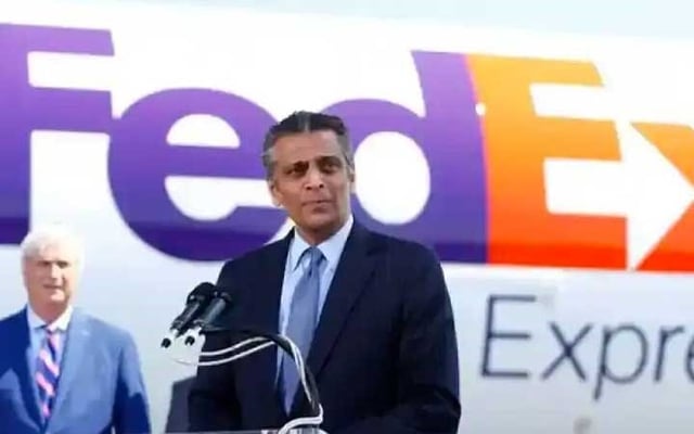 Father basks in glory as son takes over as president, CEO of FedEx