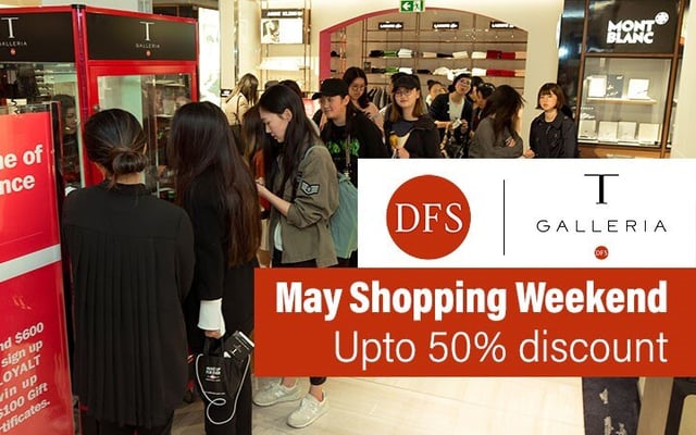 The DFS May Shopping Weekend offers unbelievable discounts on some of the most desirable global brands