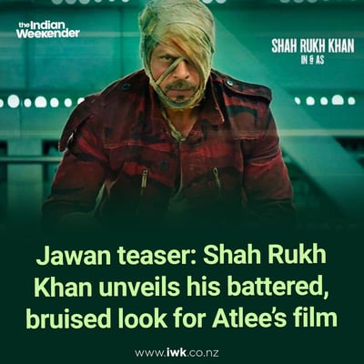 Shah Rukh Khan unveils poster of 'Jawan'; fans go berserk