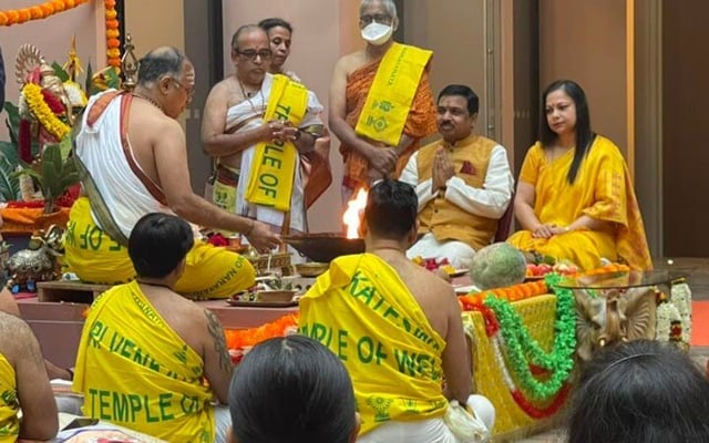Indian High Commission hosts Griha Pravesh pooja at new premises