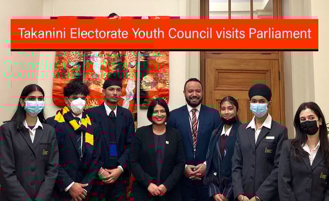 Takanini Electorate Youth Council take on Parliament