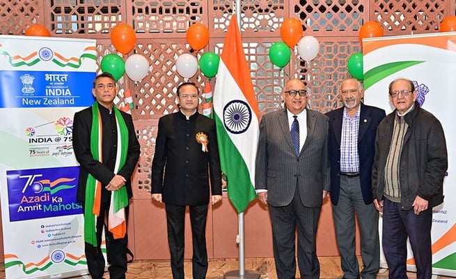 Tricolour hoisted at Indian High Commission in Wellington