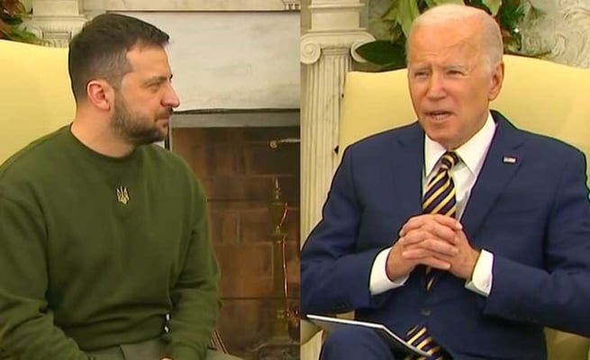 US President Biden welcomes Ukrainian President Zelenskyy to White House