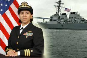 Shanti at helm of US warship