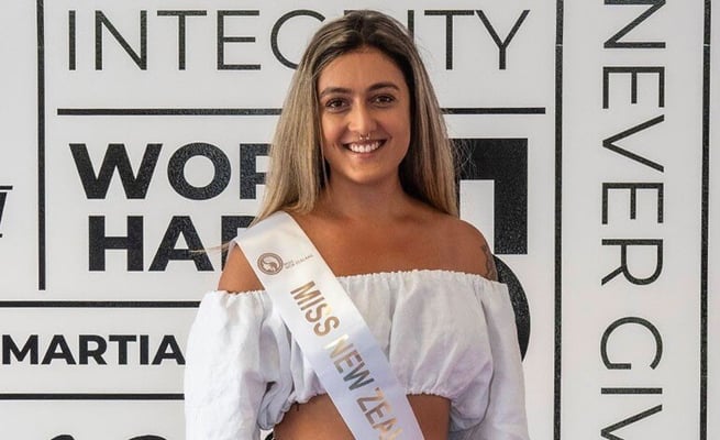 A Brave finalist at Miss New Zealand 2023