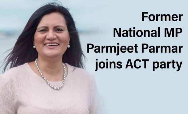 Former National MP Parmjeet Parmar switches to ACT for 2023 election