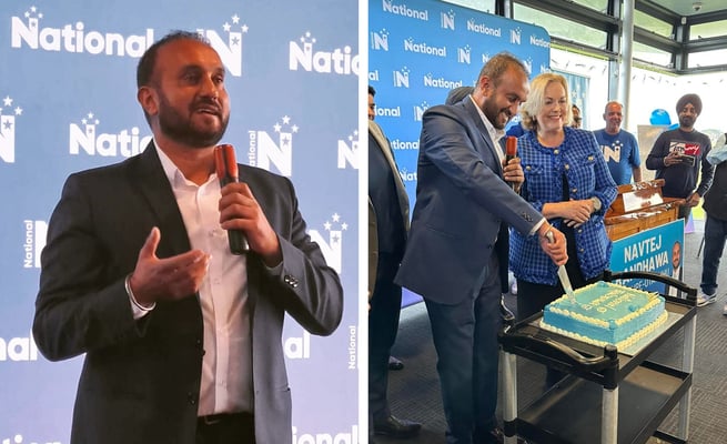 Dhol, dance as National’s Navtej Randhawa launches 2023 election campaign