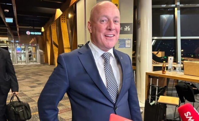 Christopher Luxon arrives in Wellington ahead of potential coalition announcement