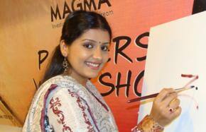 Malayalam actor attends painters' workshop