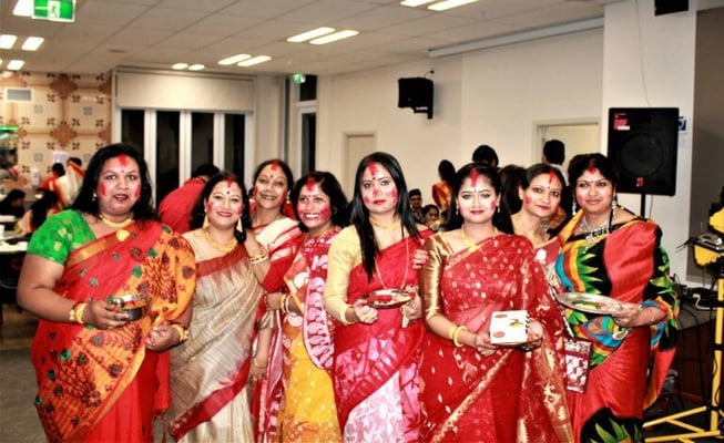 Bengali community celebrates Durga puja in Ram Mandir in Auckland