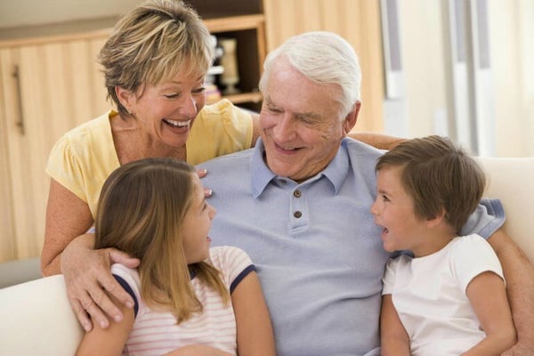 Grandparents deserve a bow, as they lend a hand for childcare