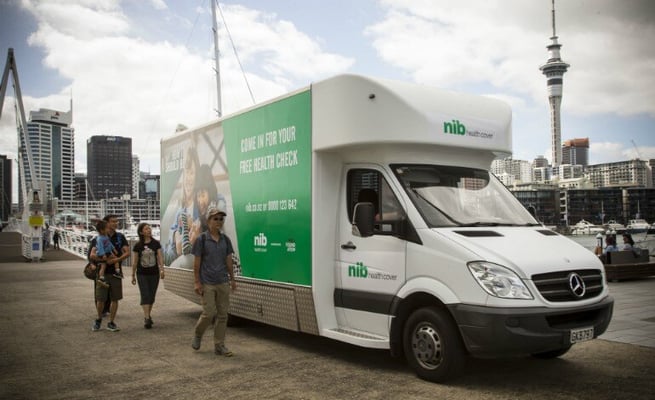 nib check-up truck taking free healthcare to Auckland communities