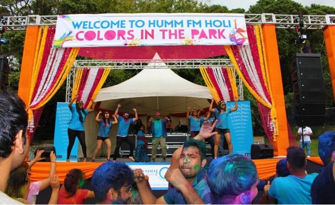 Humm FM and Bhartiya Samaj host the biggest Holi in NZ