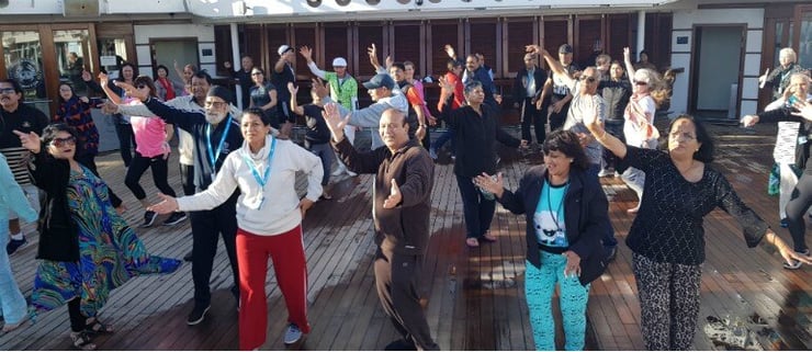 Bhartiya Samaj seniors rock on Bollywood numbers on high seas