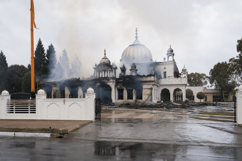 Massive fire destroys Sikh Temple in Adelaide, police investigating cause