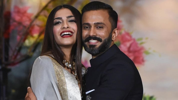 Actress Sonam Kapoor and her husband, Anand Ahuja.