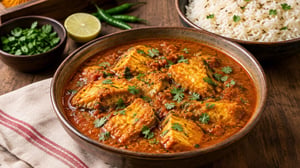 Fish Curry: A delicious traditional fish curry flavoured with spices