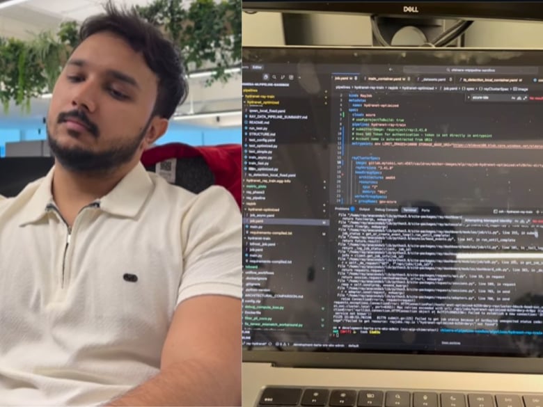 Indian man highlights stark work culture divide