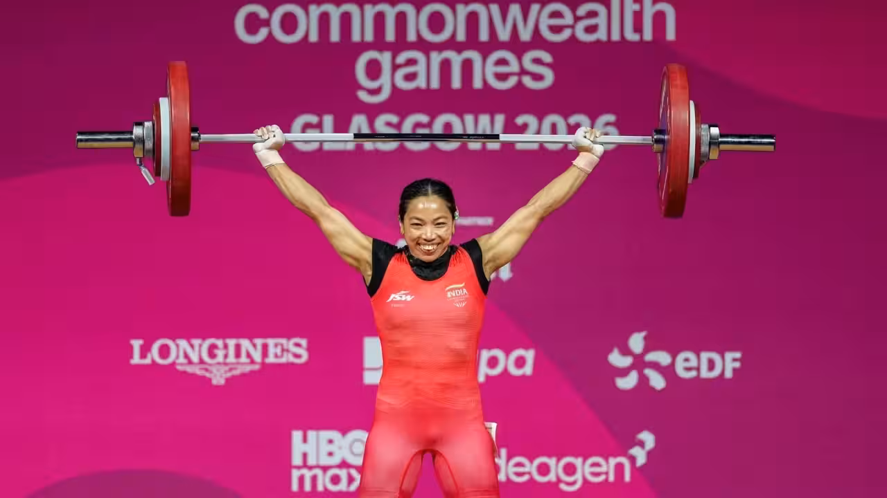 Weightlifting star Mirabai Chanu has clinched India's first gold medal at the 2026 Commonwealth Games, delivering a record-breaking performance in the women's 48kg category.