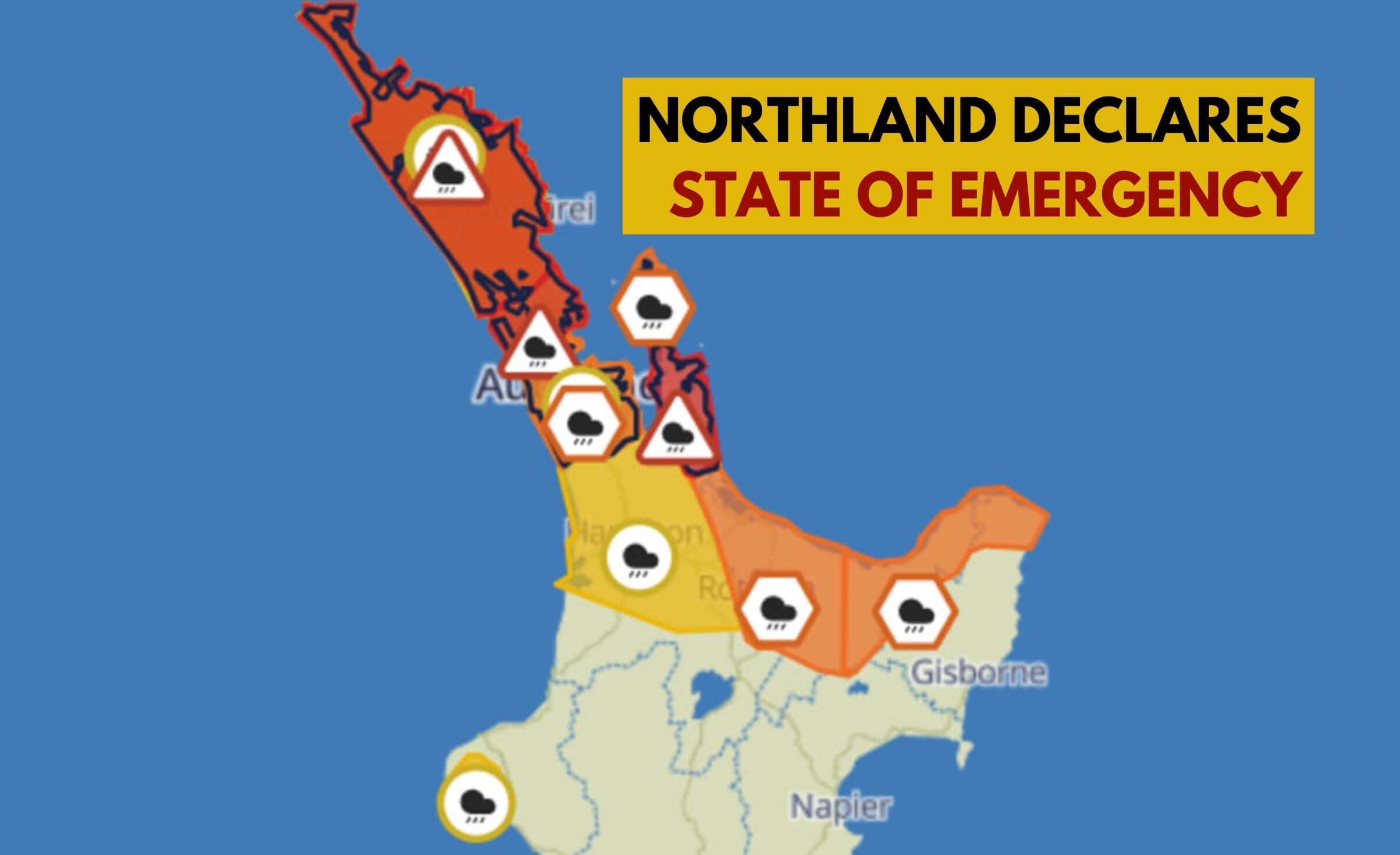 Northland Declares State of Emergency Amid Heavy Rain Warning
